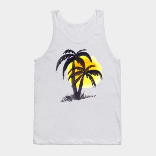 Palm Trees and Sun Tank Top